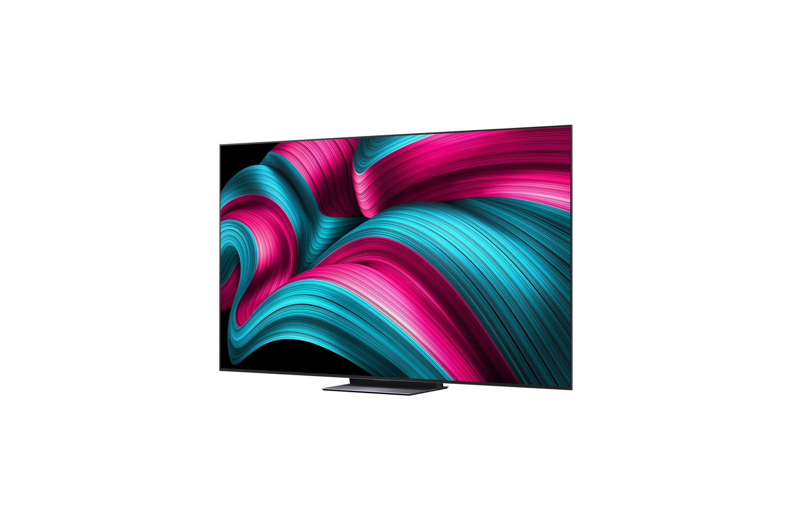 Zijaanzicht van LG OLED evo AI C5 4K Smart TV.