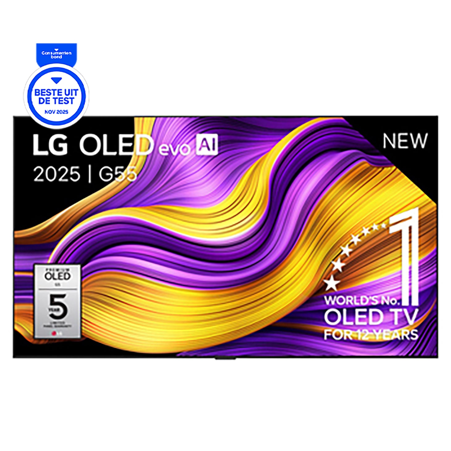 LG 55 inch LG OLED evo AI G5 4K Smart TV 2025, OLED55G55LW