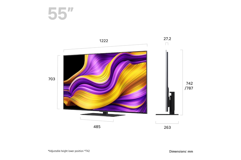 LG 55 inch LG OLED evo AI G5 4K Smart TV 2025, OLED55G56LS