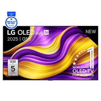LG 65 inch LG OLED evo AI G5 4K Smart TV 2025, OLED65G55LW