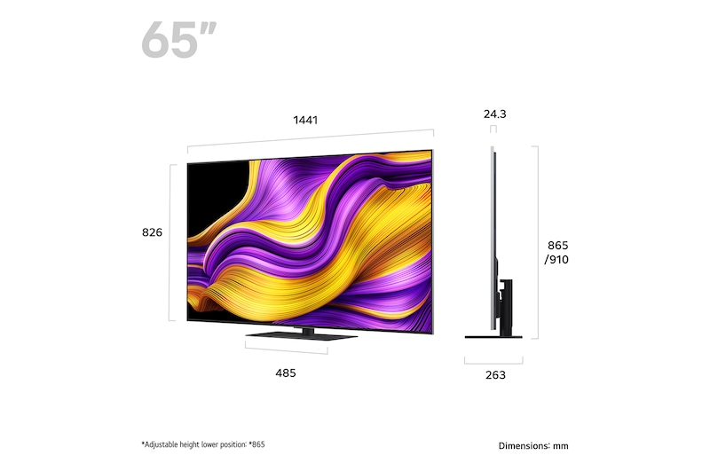 LG 65 inch LG OLED evo AI G5 4K Smart TV 2025, OLED65G56LS