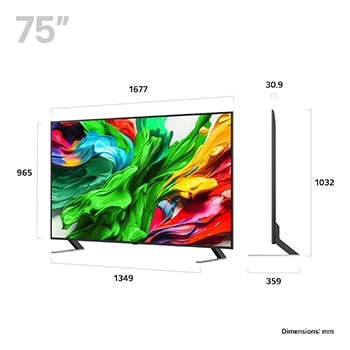 LG 75 inch LG QNED evo AI QNED85 MiniLED 4K Smart TV 2025, 75QNED85A6C