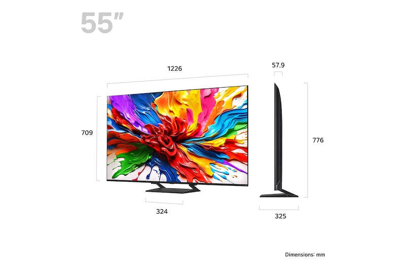 LG 55 inch LG QNED evo AI QNED86 MiniLED 4K Smart TV 2025, 55QNED86A6A