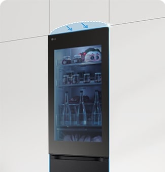 Dankzij het strakke, volledig vlakke deurontwerp past deze koelkast perfect in jouw keuken.