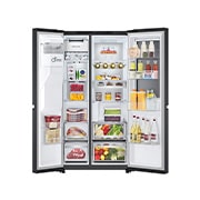 front open with food stored