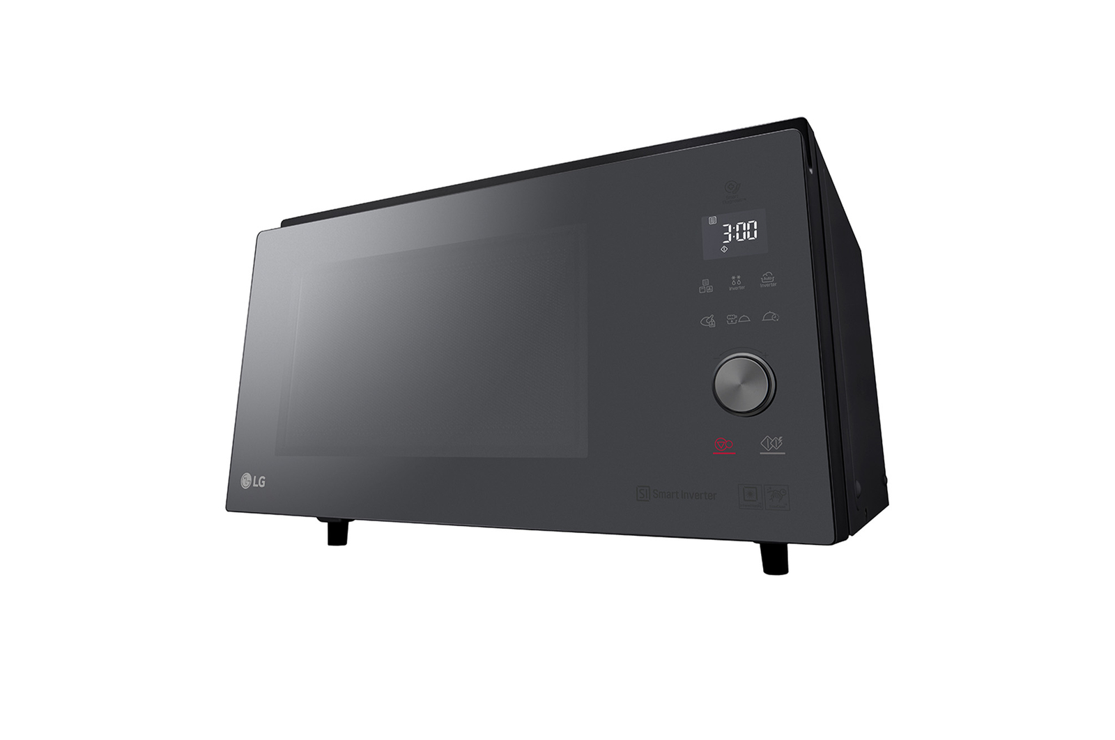 LG 39L Smart Inverter Magnetron Zwart | Healthy Fry | Steam Cook, MJ3965BCR