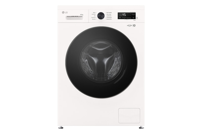 Vooraanzicht van 9/5kg Was-droogcombinatie Wit | Spa Steam |6 Motion DD™ | Inverter Direct Drive™ | LG NL W4X1095NWB