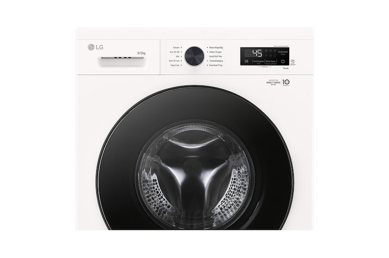 LG 9/5kg Was-droogcombinatie Wit | Spa Steam |6 Motion DD™ | Inverter Direct Drive™ | LG NL, W4X1095NWB