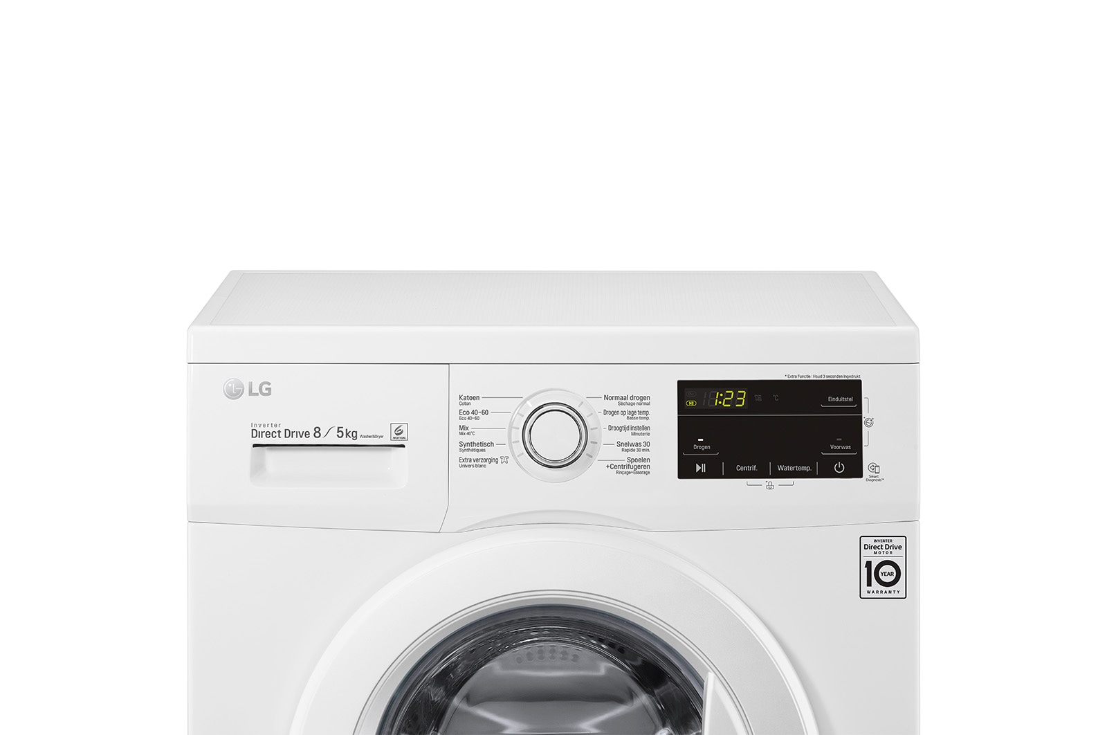 LG Was- droogcombinatie GD3M108N3 | 8kg wassen / 5kg drogen | AI DD motor, GD3M108N3