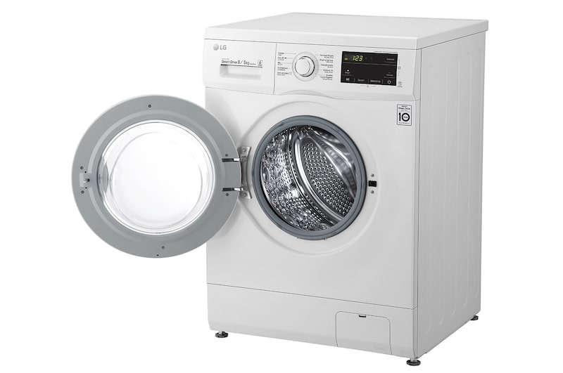 LG 8kg/5kg Wasdroogcombinatie Wit | Direct Drive Motor | 6 Motion, GD3M108N3