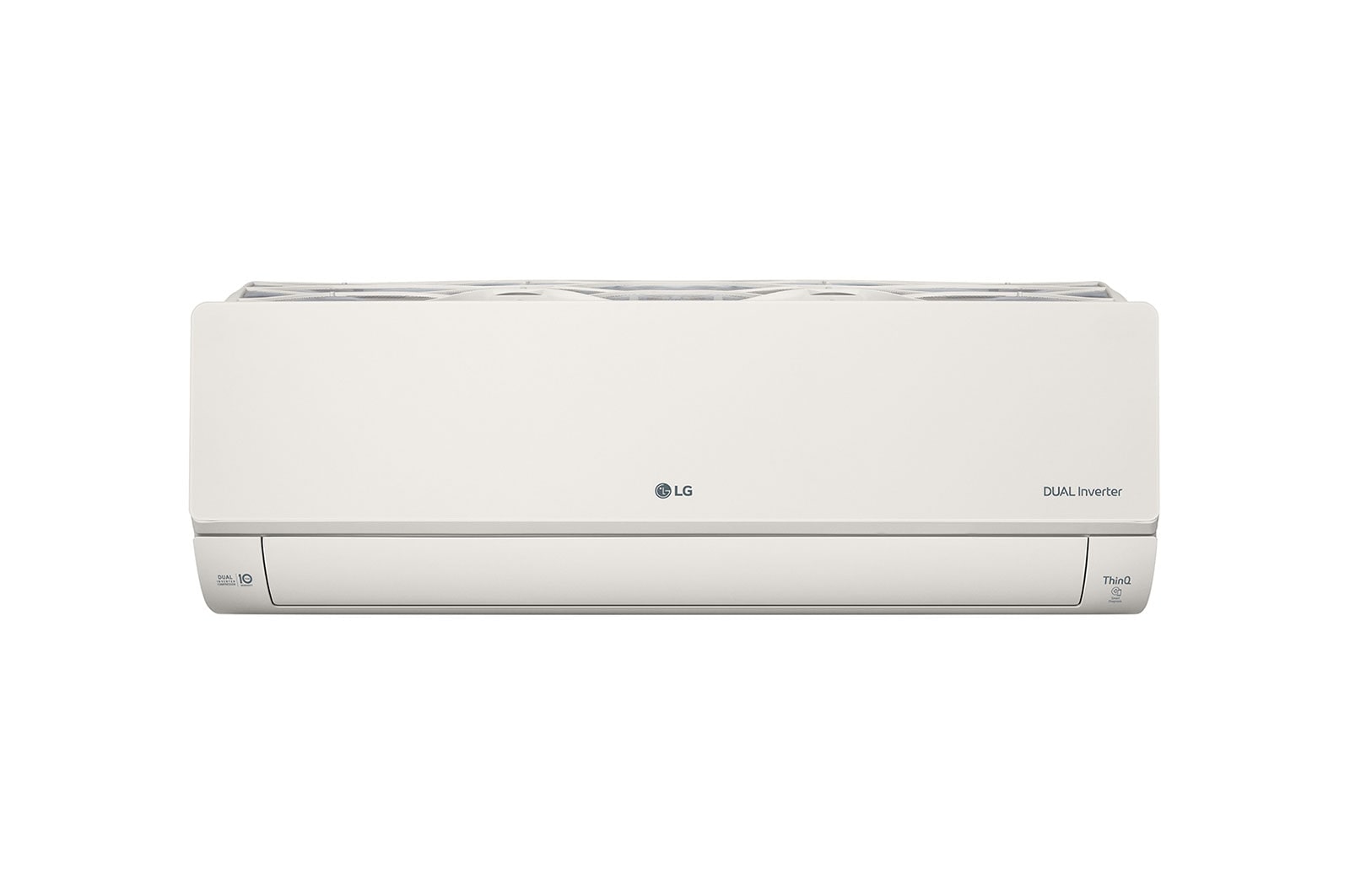 Vooraanzicht van 2.5kW, ARTCOOL Airconditioning - Beige. Dual Inverter HeatPump met stijlvol beige design, DUAL Inverter en Uvnano™ AB09BK