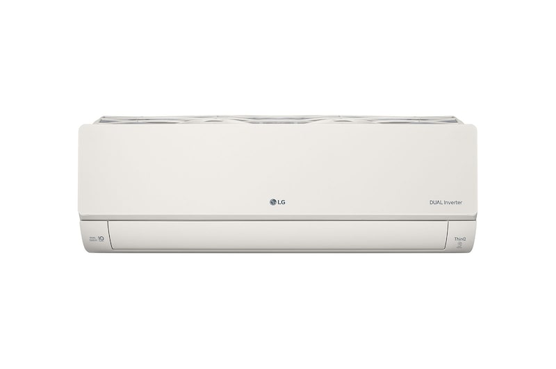 Vooraanzicht van 2.5kW, ARTCOOL Airconditioning - Beige. Dual Inverter HeatPump met stijlvol beige design, DUAL Inverter en Uvnano™ AB09BK