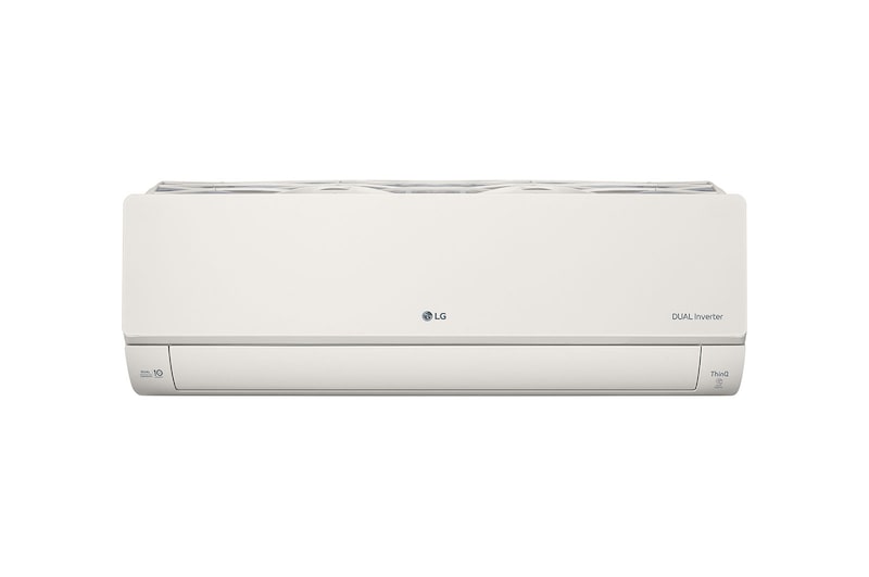 Vooraanzicht van 3.5kW, ARTCOOL Airconditioning - Beige. Dual Inverter HeatPump met stijlvol beige design, DUAL Inverter en Uvnano™ AB12BK