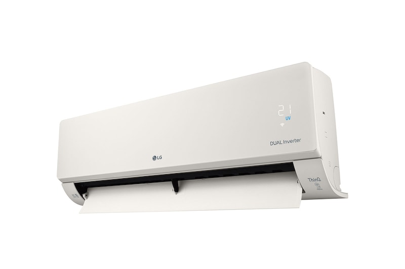 LG 3.5kW, ARTCOOL Airconditioning - Beige. Dual Inverter HeatPump met stijlvol beige design, DUAL Inverter en Uvnano™, AB12BK