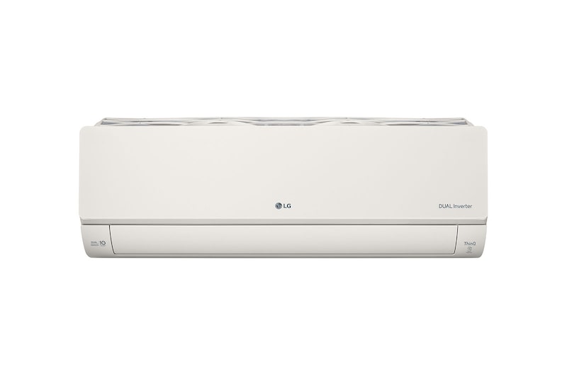 Vooraanzicht van 5.0kW, ARTCOOL Airconditioning - Beige. Dual Inverter HeatPump met stijlvol beige design, DUAL Inverter en Uvnano™ AB18BK