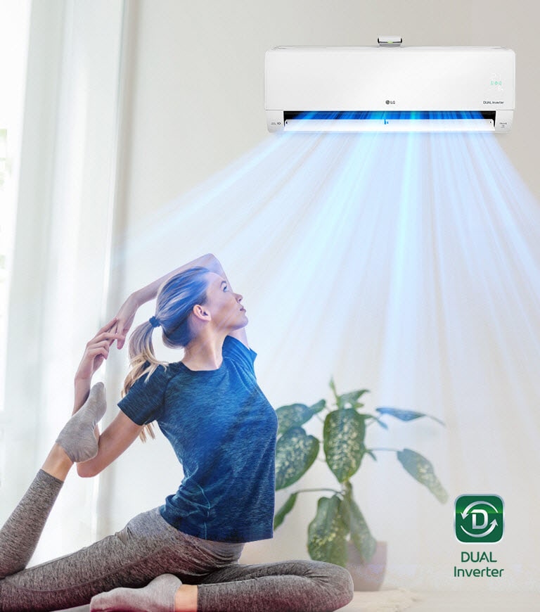 Feature card van 6.6kW, DUALCOOL Deluxe, luxe airconditioning met DUAL Inverter en Uvnano™ DC24RK.NSK