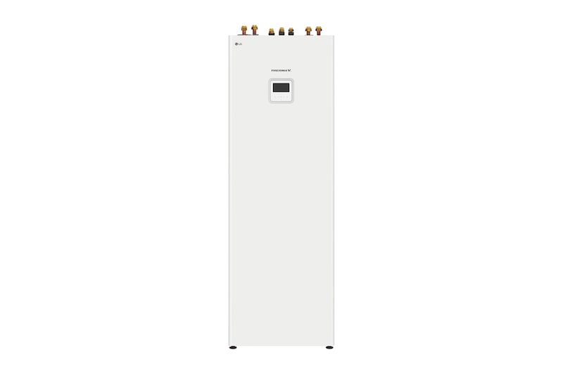 Vooraanzicht van LG Therma V R290 IWT Hydrosplit Unit HN1639HY