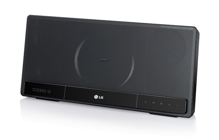LG CD Micro set met Bluetooth | Aluminum metal finish | iPod, iPhone 3(S) & 4(S), iPad direct docking | Portable in | 40W | LG XBOOM, CM2820