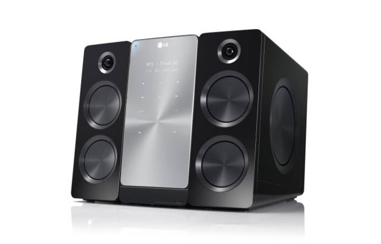 LG Micro DVD System met 160W vermogen, Touch Panel, Simplink HDMI, iPhone Playback en USB Direct Recording., FB166