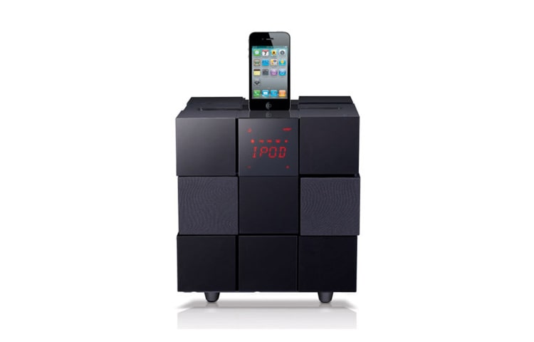 Vooraanzicht van iPod & iPhone Docking Station | 80W | Bluetooth | Smart square touch display & afstandsbediening ND8520