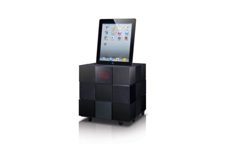 LG iPod & iPhone Docking Station | 80W | Bluetooth | Smart square touch display & afstandsbediening, ND8520