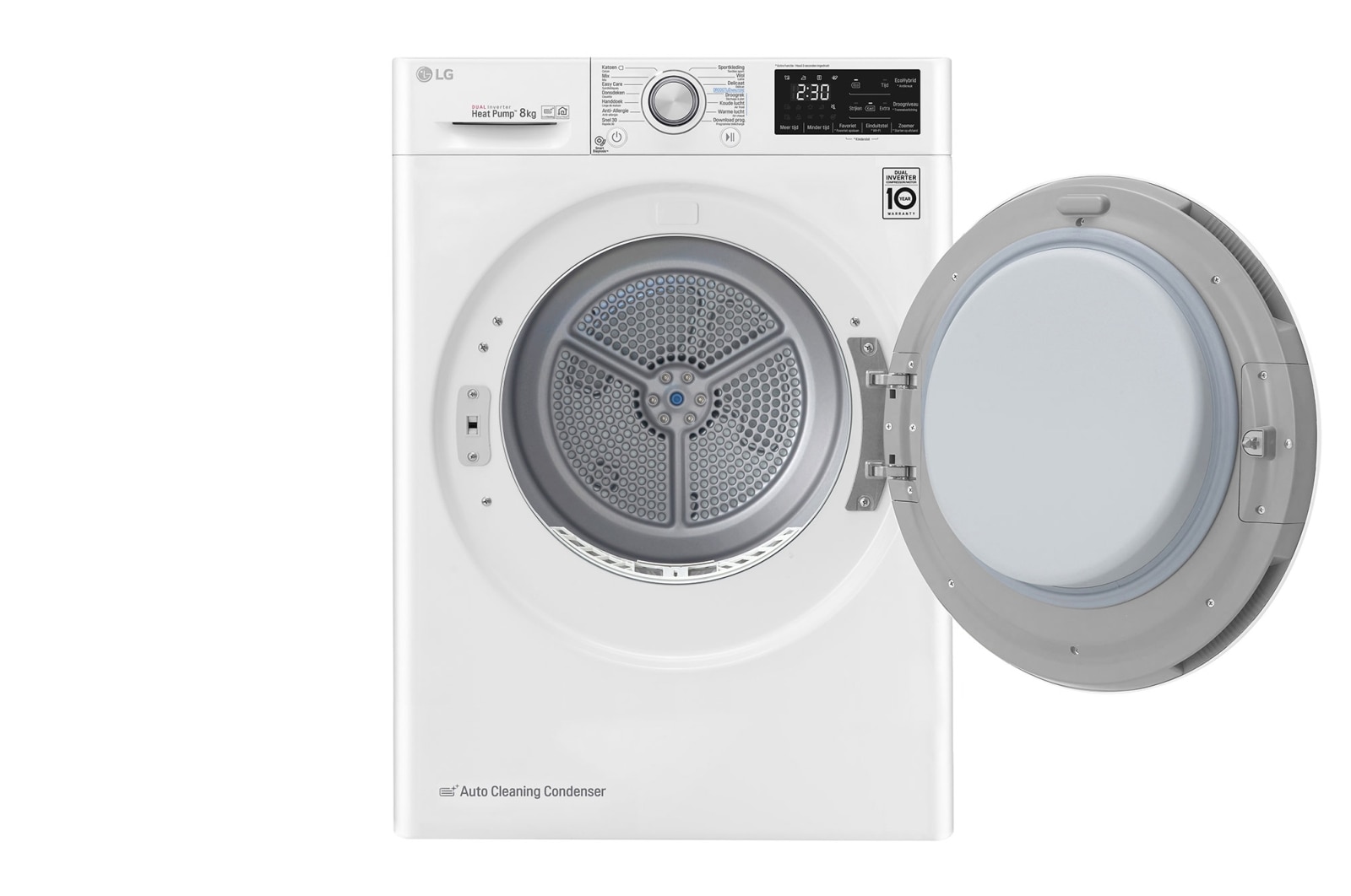 LG Supersnel of superzuinig | Dual Inverter Heat Pump™ | A++ | 8 kg | Auto Cleaning Condensor | ThinQ™, RH80V5AV0Q