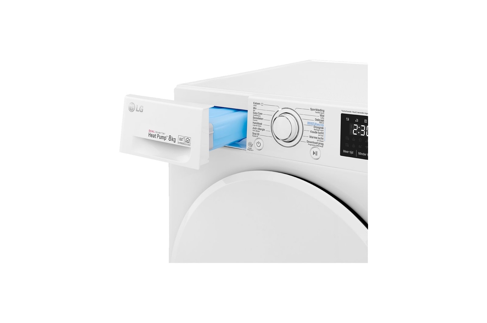 LG Supersnel of superzuinig | Dual Inverter Heat Pump™ | A++ | 8 kg | Auto Cleaning Condensor | ThinQ™, RH80V5AV0Q