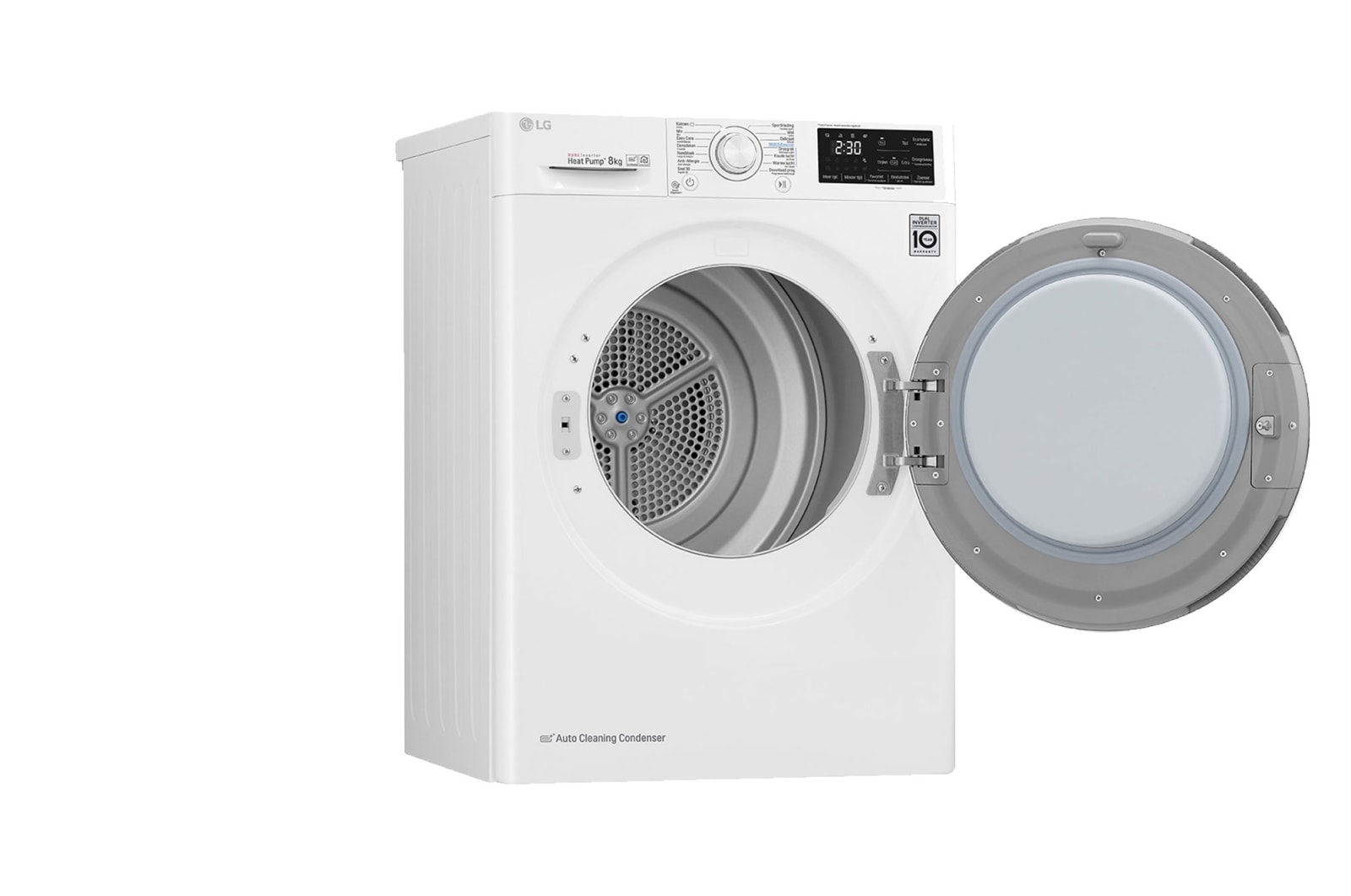 LG Supersnel of superzuinig | Dual Inverter Heat Pump™ | A++ | 8 kg | Auto Cleaning Condensor | ThinQ™, RH80V5AV0Q