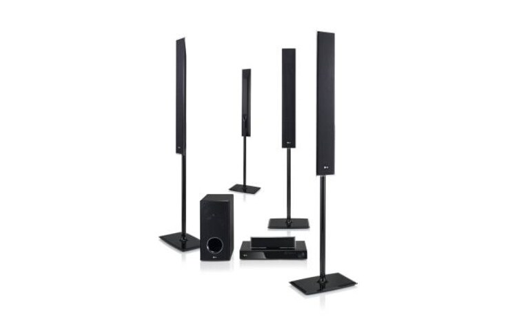 LG 5.1 Bluray Home theater systeem met Netcast, Wi-Fi, DLNA, USB plus, USB 2.0 en Simplink, HB965TZ-Bluray