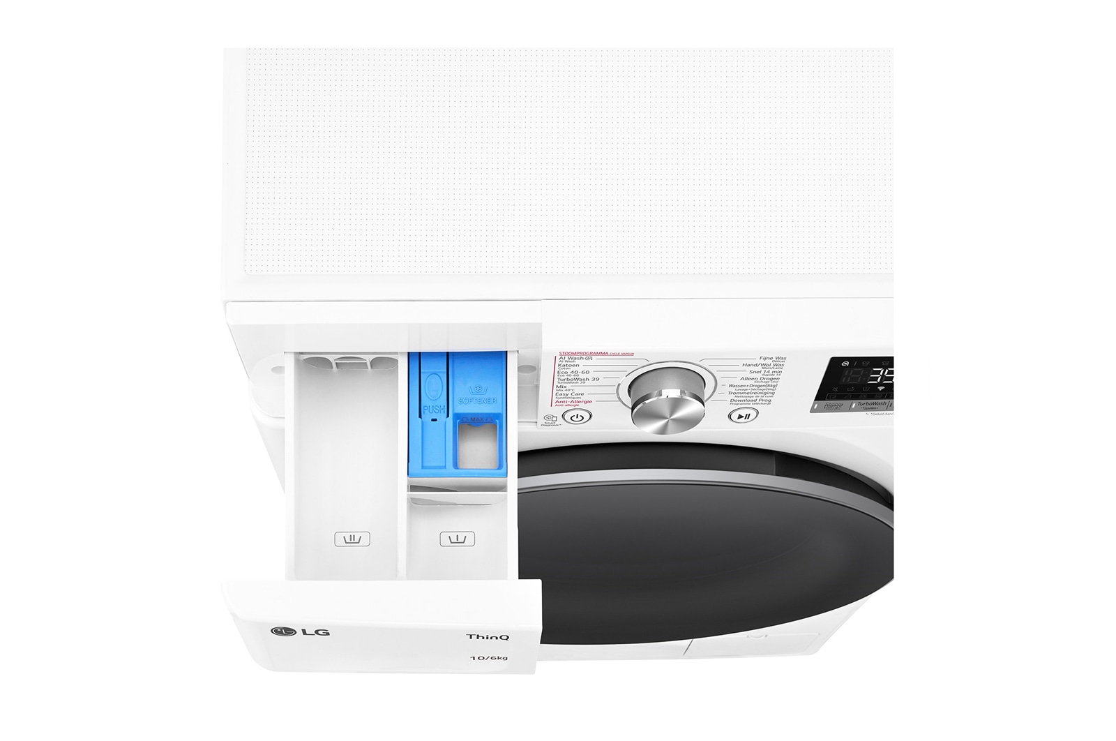 LG Was- droogcombinatie F4DR7006S1W | 10kg wassen / 6kg drogen | Turbowash 39, F4DR7006S1W