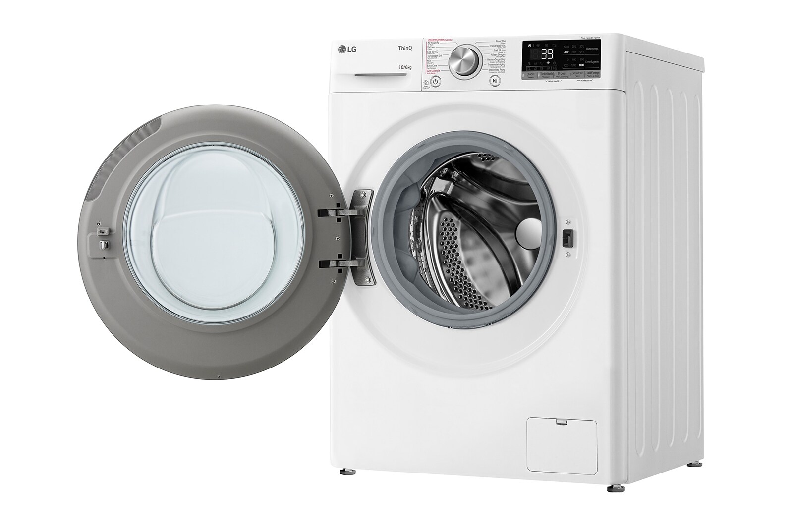 LG Was- droogcombinatie F4DR7006S1W | 10kg wassen / 6kg drogen | Turbowash 39, F4DR7006S1W