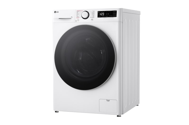 LG Slimme AI DD™ motor herkent je kleding | TurboWash™ 39 - Perfect schoon in 39 minuten | A-10% | 9 kg | Hygiënisch wassen met stoom, F4WR5009S1W