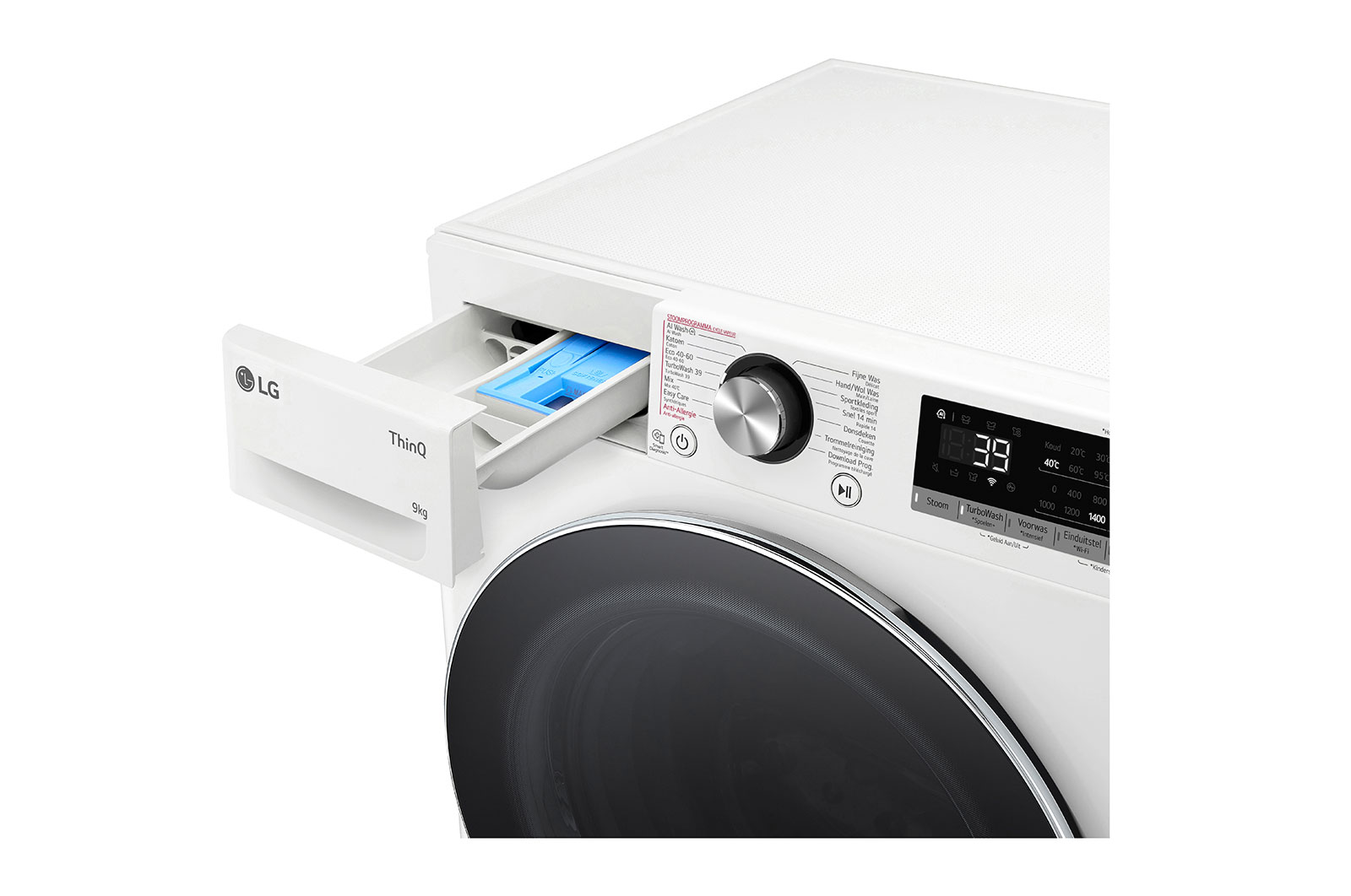 LG Wasmachine F4WR7009S2W |  9 kg capaciteit | TurboWash 39, F4WR7009S2W