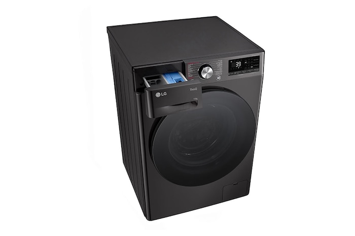 LG 11kg Wasmachine F4WR7011SYB + 9kg Droger RH90V9ZVEN Zwart, F4WR7011SYB.RH9ZVEN