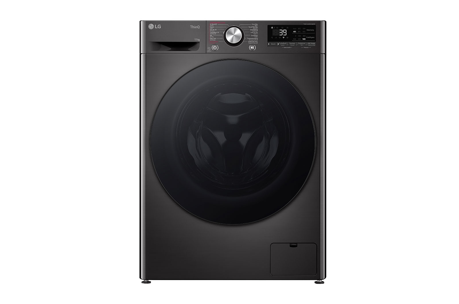 Voorkant van 11kg Wasmachine Antraciet | AI DD™ | TurboWash™ | Steam™