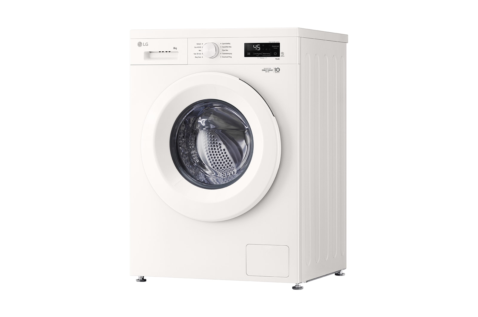 LG 8kg Wasmachine Wit | Inverter Direct Drive™ | Spa Steam™ | A, F4X1008NWH
