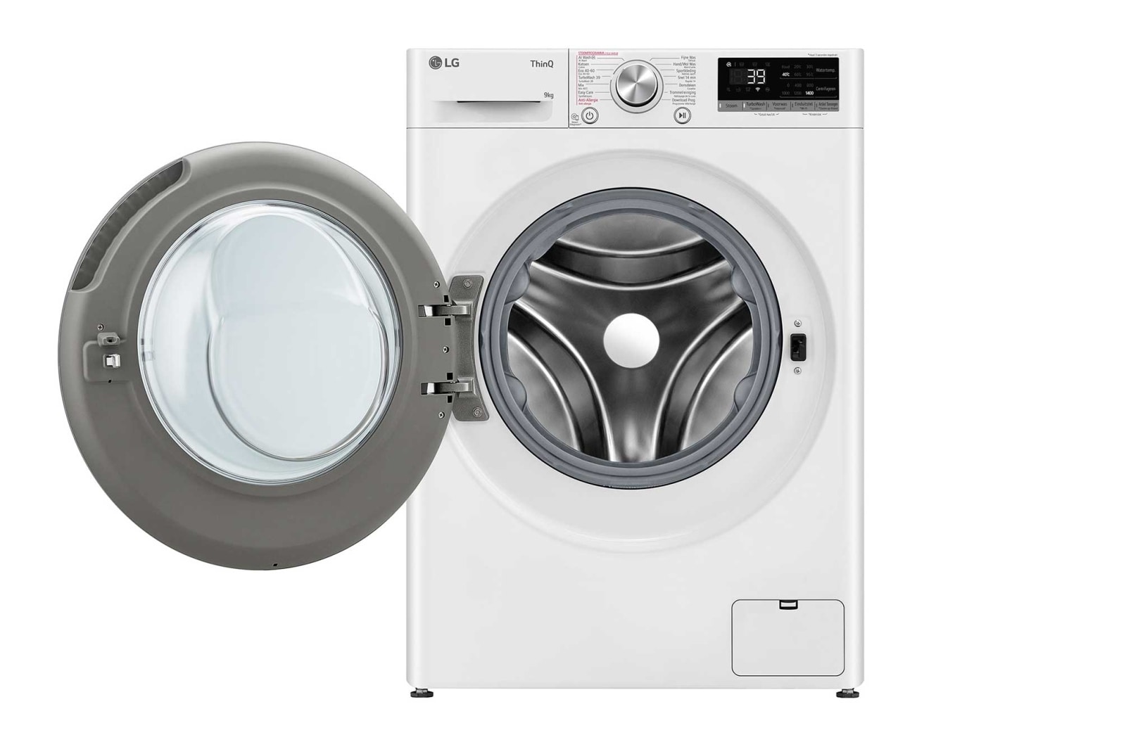 LG 9kg Wasmachine - Wit. TurboWash™360˚ | AI DD™ | Steam™, GC3R709S1