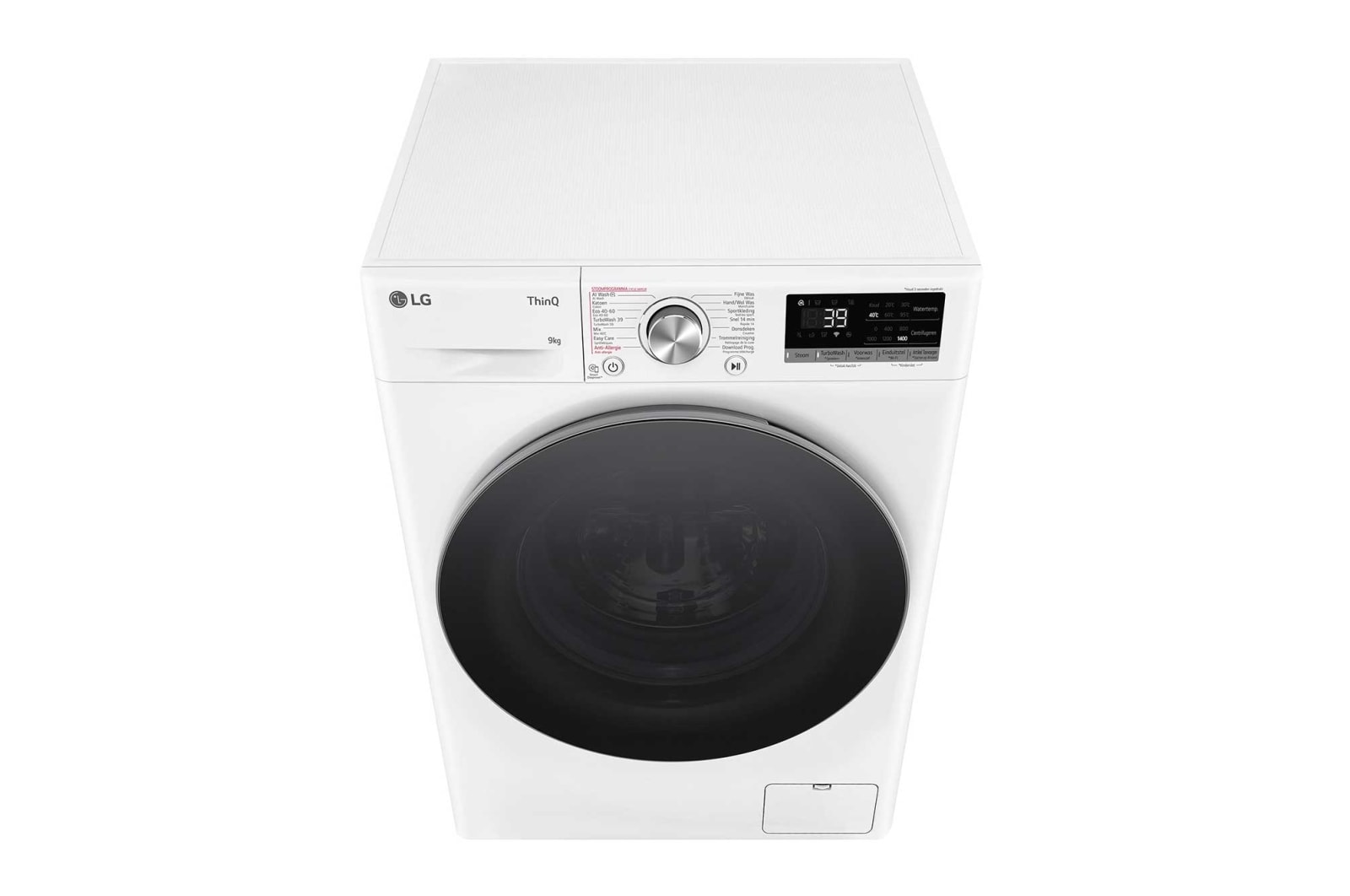 LG 9kg Wasmachine - Wit. TurboWash™360˚ | AI DD™ | Steam™, GC3R709S1