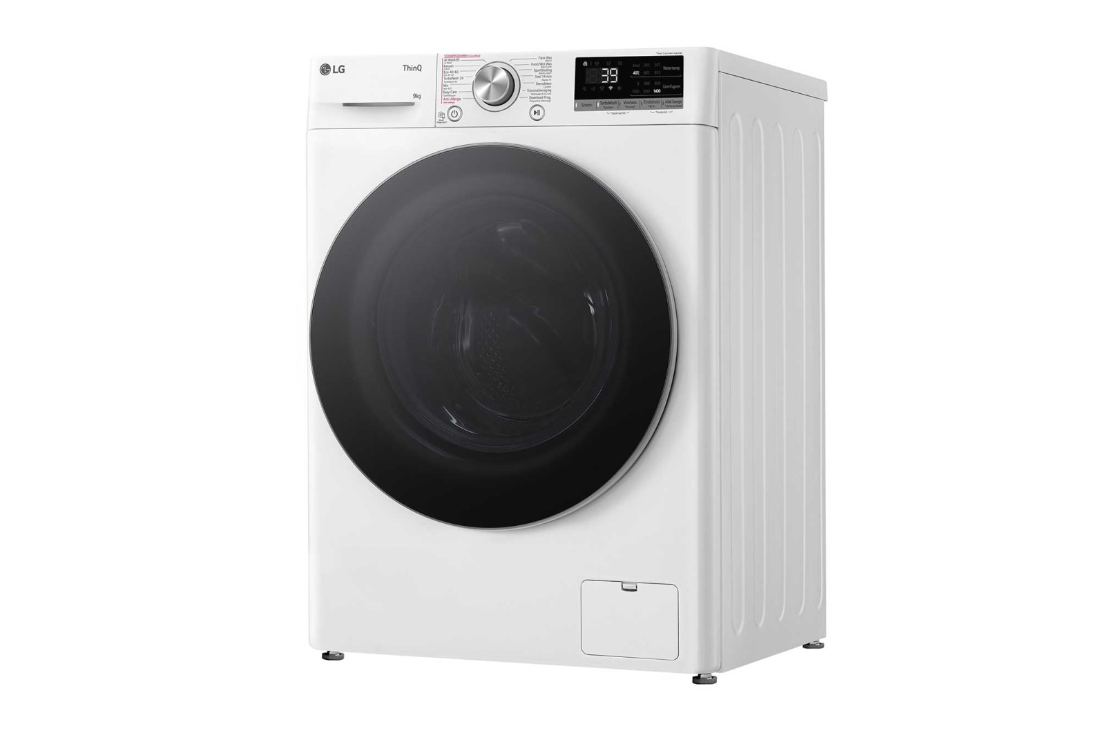 LG 9kg Wasmachine - Wit. TurboWash™360˚ | AI DD™ | Steam™, GC3R709S1