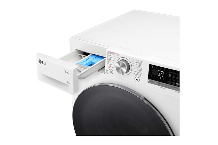 LG 9kg Wasmachine Wit | TurboWash™ | AI DD™ | Steam™, GC3R709S1