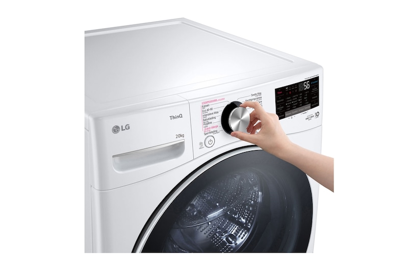 LG 20kg Wasmachine Wit | Inverter Direct Drive™ | Spa Steam™ | TurboWash™, LC0R2N2