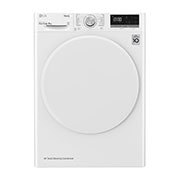 Voorkant van 8kg DUAL Inverter Warmtepomp Droger Wit | Eco Hybrid™ | Allergy Care™ |Auto Cleaning Condenser