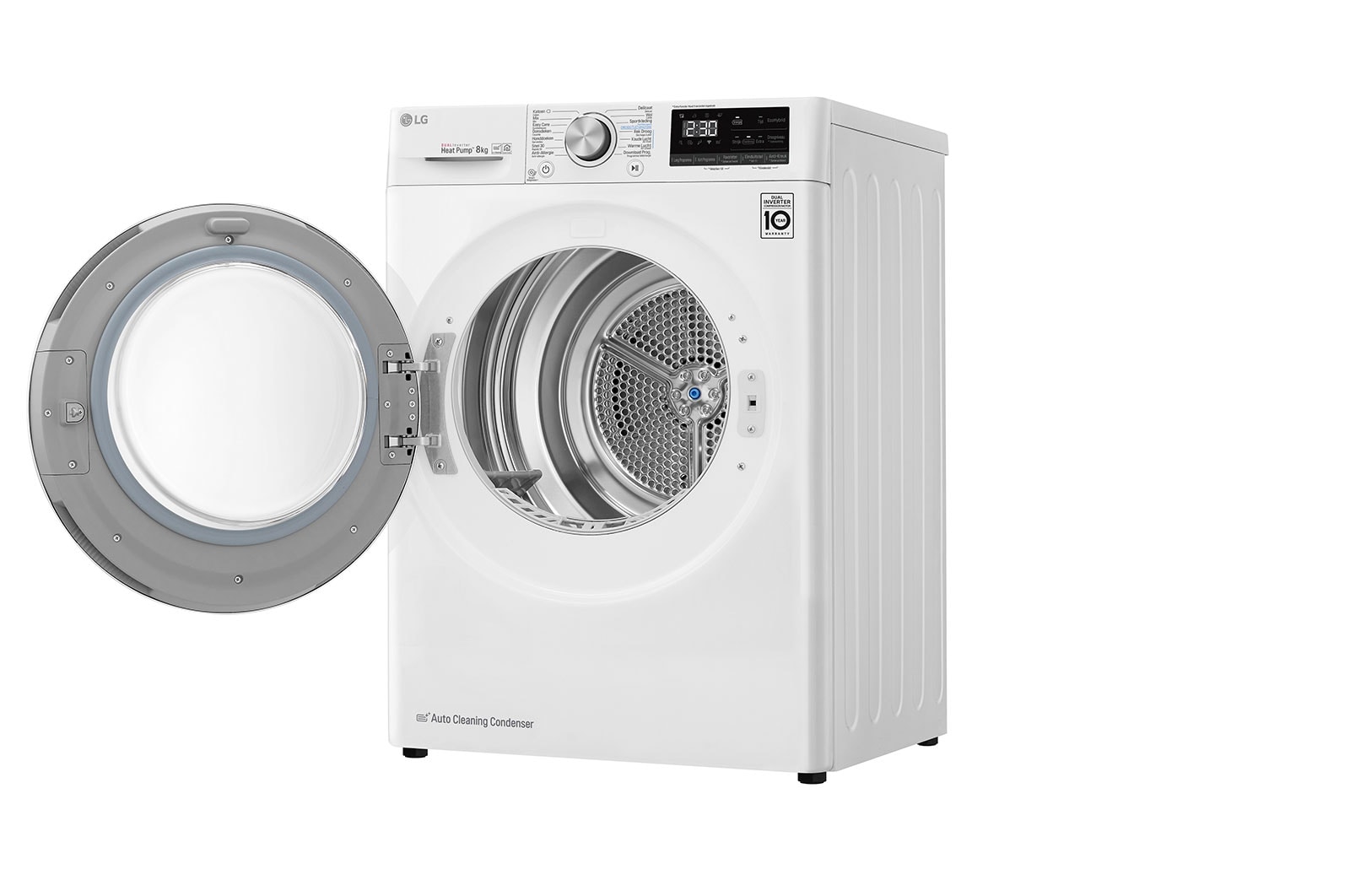 LG 8kg Droger RH80V9AV4N Wit | A+++ Energieklasse | DUAL Inverter Heat Pump™ | Allergy Care™ | LG NL, RH80V9AV4N