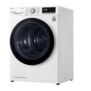 LG 9kg DUAL Inverter Warmtepomp Droger Wit | Eco Hybrid™ | Allergy Care™ | Auto Cleaning Condenser, RH90V5AV6N