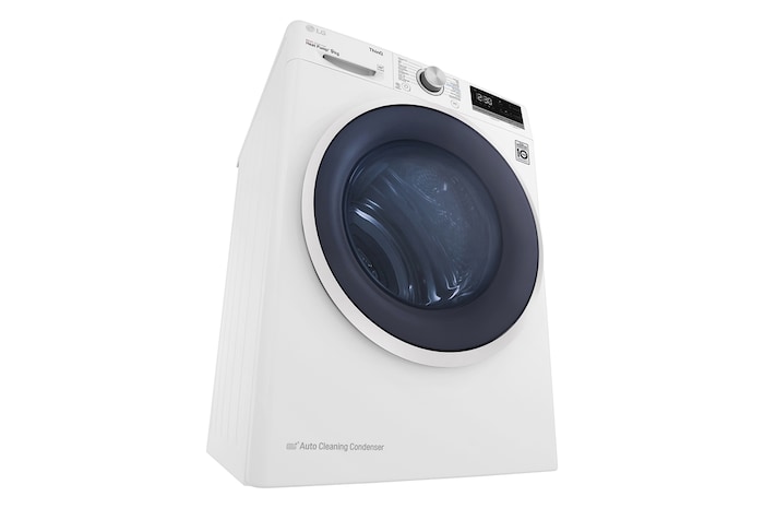 LG 9kg Warmtepomp droger Wit | Zelfreinigende condensor | Eco Hybrid™ | Allergy Care | LG NL, RH90V5AV6N