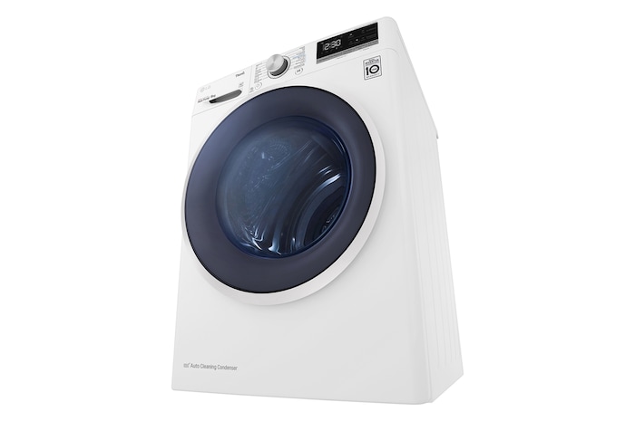 LG 9kg Warmtepomp droger Wit | Zelfreinigende condensor | Eco Hybrid™ | Allergy Care | LG NL, RH90V5AV6N
