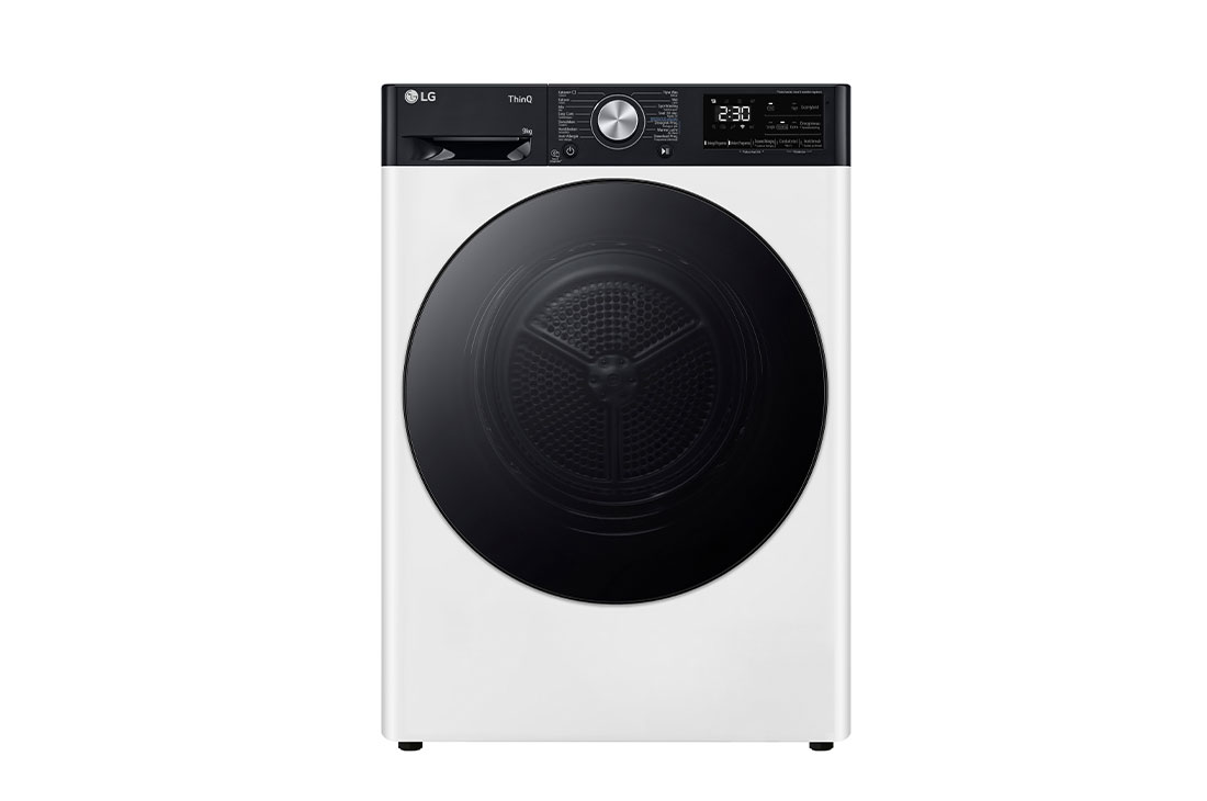 LG 9kg Droger RH90V9LVEN Wit | A+++ Energieklasse | DUAL Inverter Heat Pump™ | Allergy Care™ | LG NL, RH90V9LVEN