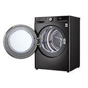 LG 9kg DUAL Inverter Warmtepomp Droger Zwart |Eco Hybrid™ | Allergy Care™ | Auto Cleaning Condenser, RH90V9ZVEN
