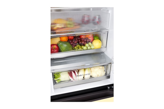 LG 352L Koelkast en vriezer Wit | MoodUP™ | InstaView™ | ThinQ™, GBG719MDNN