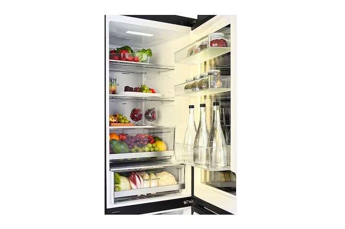 LG 352L Koelkast en vriezer Wit | MoodUP™ | InstaView™ | ThinQ™, GBG719MDNN